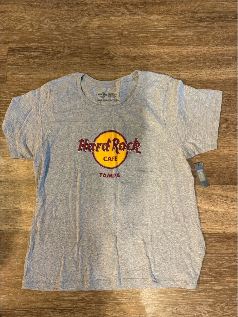 Hard Rock Cafe Tampa Gray Graphic T-Shirt XXL Original Rock & Pop Music Tee